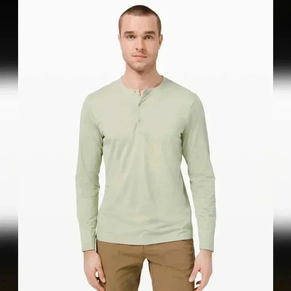 lululemon athletica Other - Lululemon The Fundamental Long Sleeve Henley Green Fern